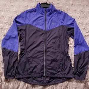Women's Nike purple and gray wind breaker jacket